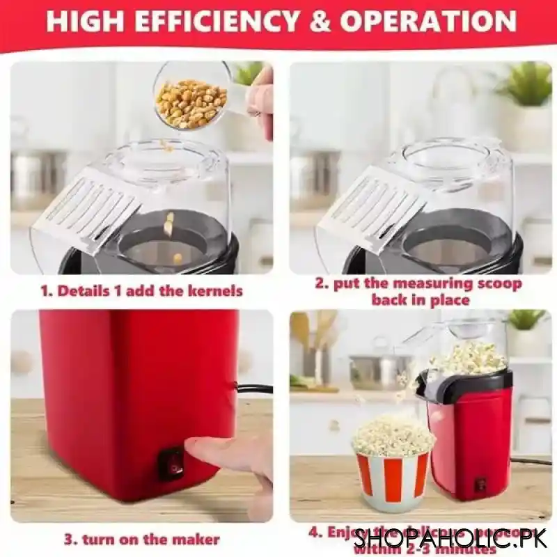 Portable Oil-Free Popcorn Maker